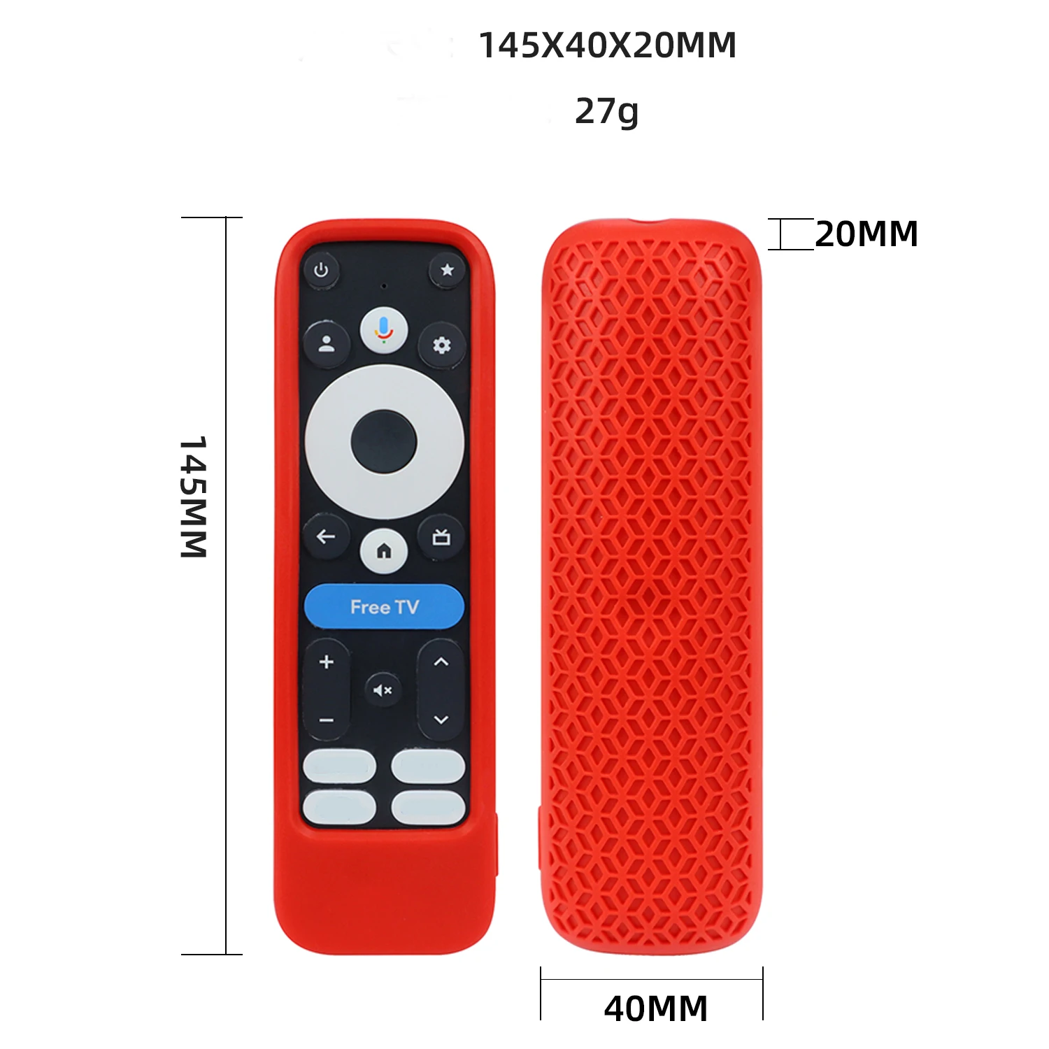 Remote control Case for onn Google TV 4K Pro -2025 Smart TV Silicone Protective Cover Anti-drop Non-slip Soft Remote Case silicone remote case,silicone remote cover,silicone remote sleeve,remote controller cover,silicone case protector