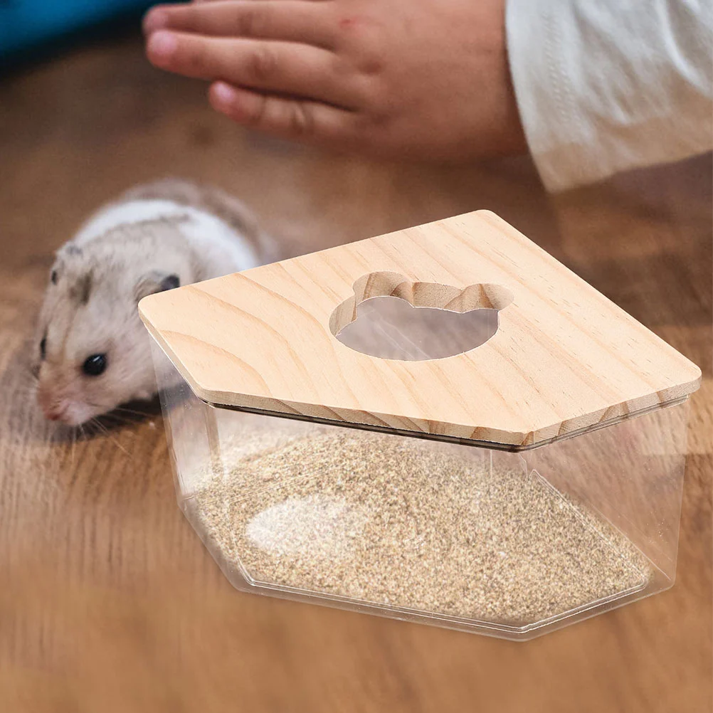 

Hamster Bathroom Small Hamster Sand Bathing Box Acrylic Sand Bath Container