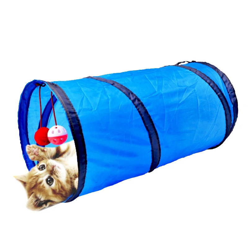 

2023 NEW Cat Tunnel Toy Funny Pet 2 Holes Play Tubes Balls Collapsible Crinkle Kitten Toys Puppy Ferrets Rabbit Play. Dog Tubes