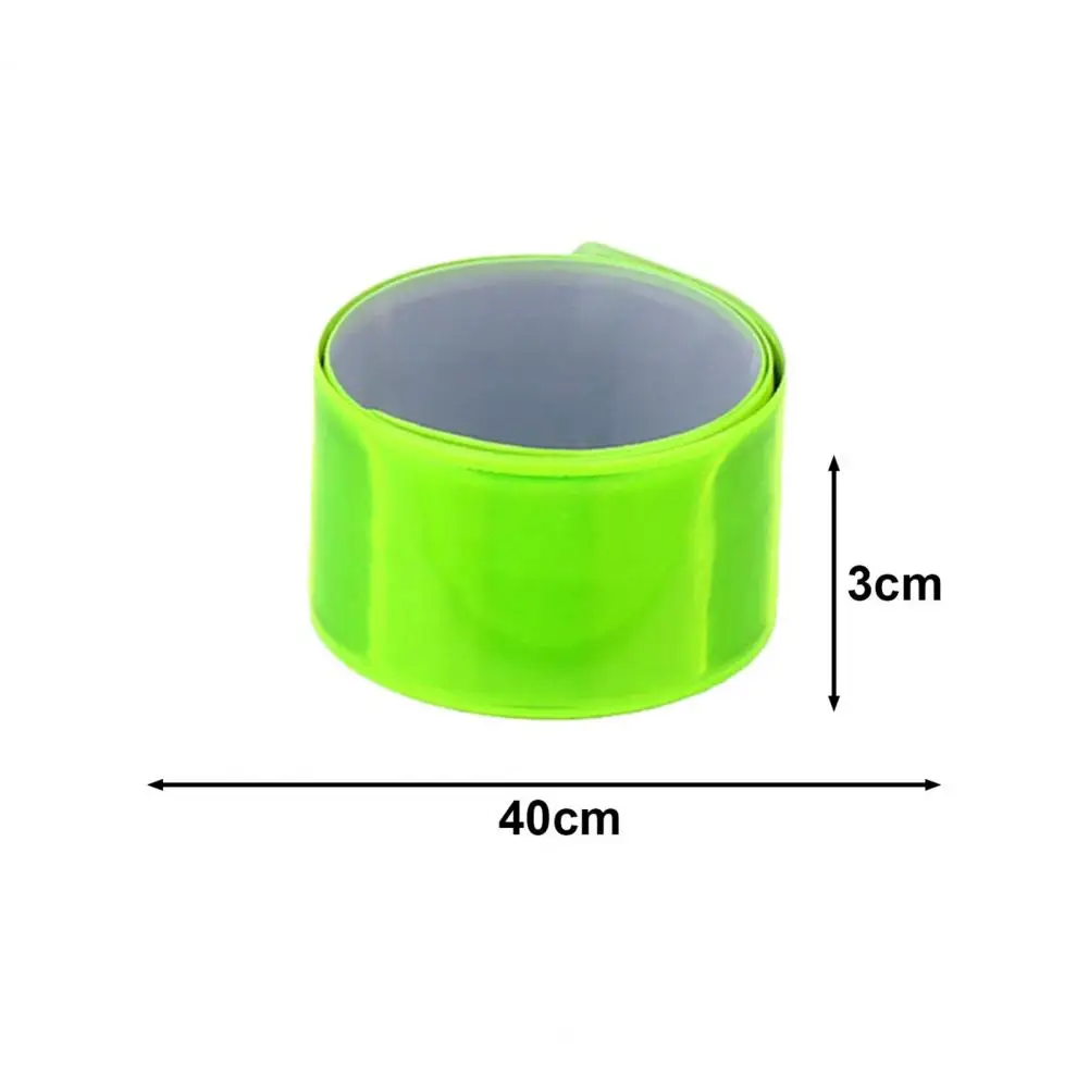 4Pcs Reflective Snap Bands Wrist Arm Ankle Leg Snap Straps Night Walking Running Safety Gear Reflective Strips
