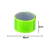 4Pcs Reflective Snap Bands High Visibility Wrist Arm Ankle Leg Snap Straps Night Walking Running Safety Gear Reflective Strips 6