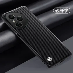 Leather Skin Feel Back Cover - Simple Protective Case for HONOR 400 (Carbon Fibre)