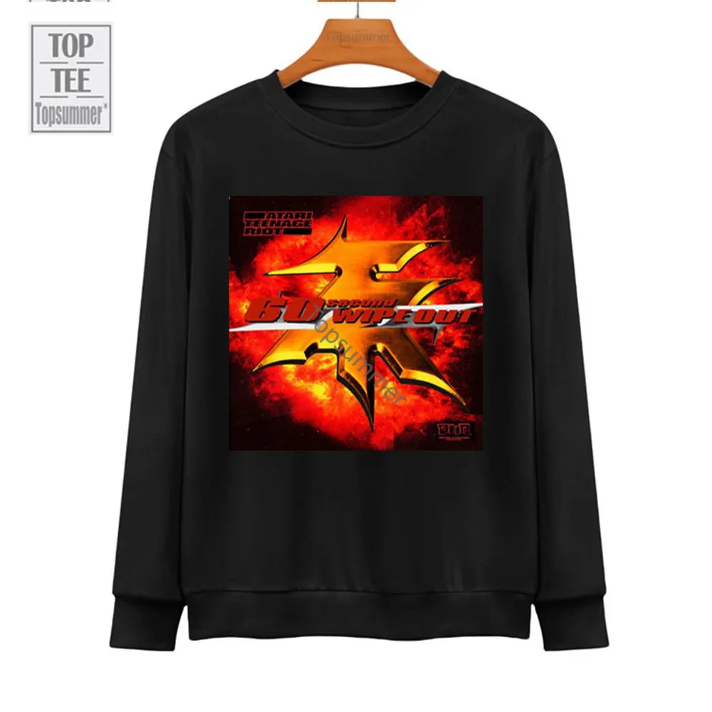 

60 Second Wipe Out Album Hoodies Atari Teenage Riot Tour Hoodie Womens Vintage Harajuku Graphic Print Sweatshirts