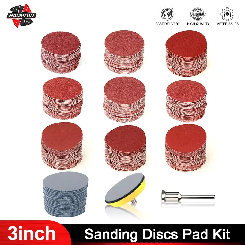 3inch Sandpaper Disc 60-7000 Grit Polishing Pad Kit Grinding Tools for Dremel Rotary Tools Abrasive Accessories 