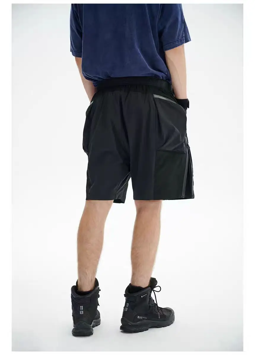 Reindee Lusion 24ss  irregular cut  loose shorts multiple pockets dwr breathable material waist adjustment techwear