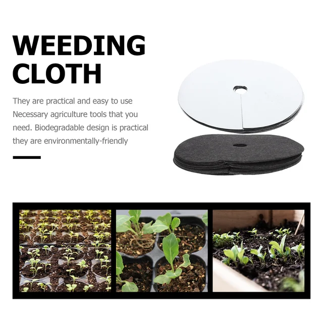 20 Db Ökológiai Fűszövet -Megelőző Cserepes Növények Gát Talajtakaró Fa Védőszőnyeg Gyomlálás Kerek Tervezés Ellenőrzése - Image 4
