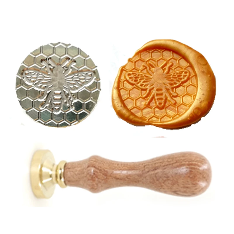 Craspire Pentagramme Sceau De Cire Tampon Noeud Cire à Cacheter Tampon 30 Mm/1.18 Pouces Tête En Laiton Amovible Timbre D'Étanchéité Avec Manche En Bois Pour Invitations Cadeaux Cartes De Vœux Wrap