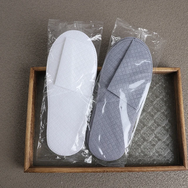 10 Pairs Lot Hotel Slippers Men Womens Top Quality Velvet Travel Disposable Cotton Home Hospitality Shoes Cheap SPA Guest Slides 5
