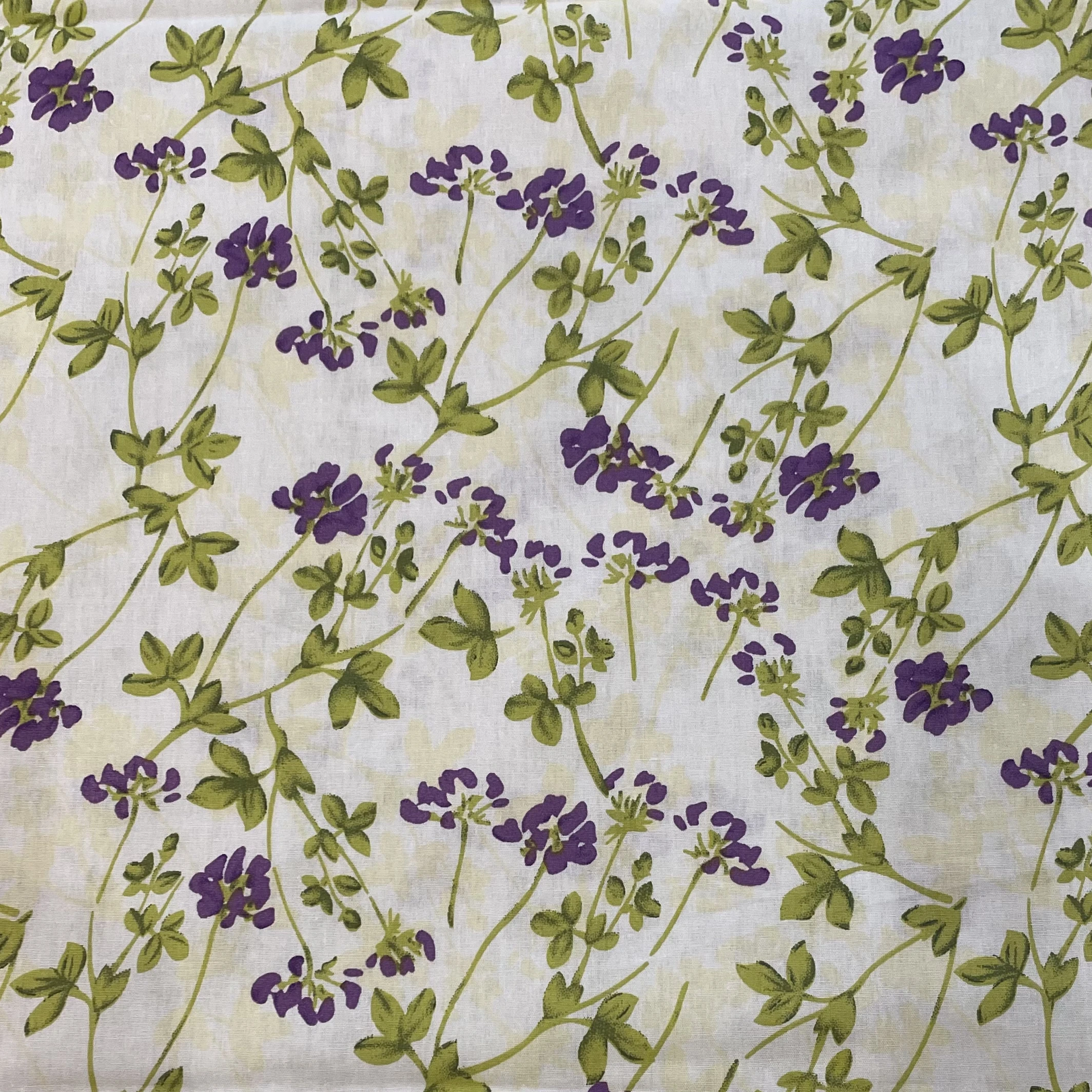 145x50cm Cotton 40s Sweet Willow Leaves Like Liberty Fabric Digital Printing For Sewing Cloth Dresses Skirt Kids Designer Tissus