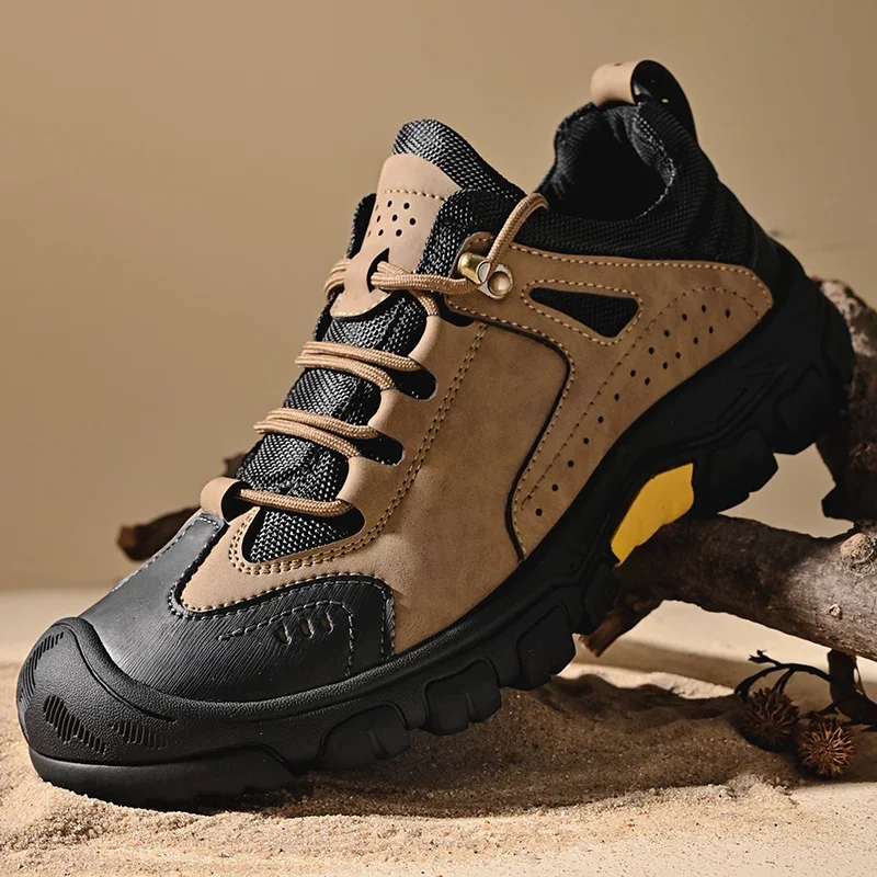 

2024 Winter Black Genuine Leather Comfy Men Shoes Brand Men Boots New Design Outdoor Hiking Casual