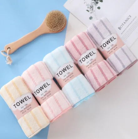 

High Quality Face Bath Towels Bathroom Soft Feel Highly Absorbent Shower Hotel Towel Multi-color 75x35cm