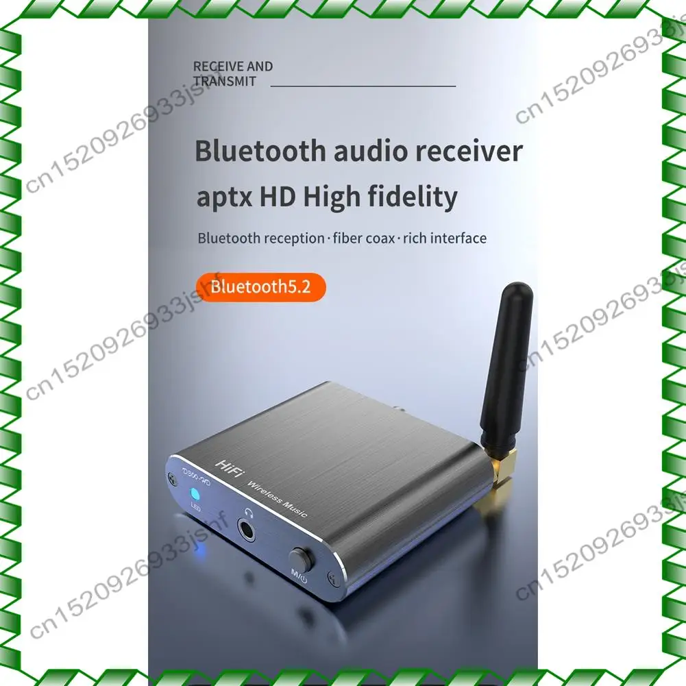 -BOFF D300 무선 수신기 APTX-HD BT 5.2 Hifi 스테레오 오디오 어댑터 헤드폰 TV Amplifi 용 새로운 지원 동축 광섬유