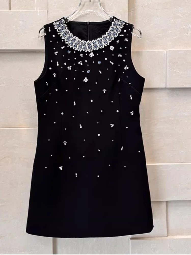 

HIGH STREET Newest 2024 Designer Fashion Women's Sleeveless Skirt Heavy Dress