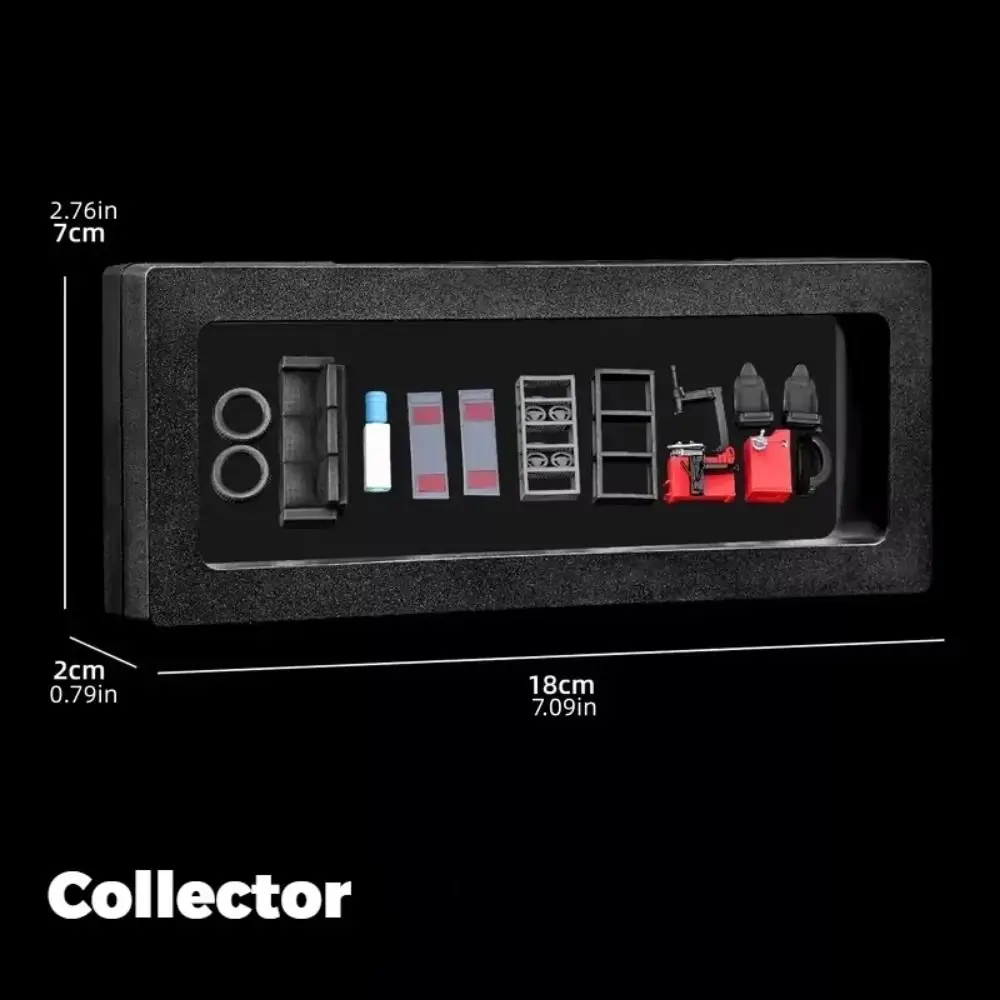 1/64 Scale Car Repair Tools Model Model Assembly Miniature Scene Simulation Car Repair Tools Resin Display Backdrop