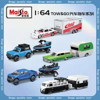 Maisto 1:64 Die-Casting Alloy Transport Vehicle Model Classic Collection Decoration Enclosed Trailer Model Boy Car Toy Gift 1