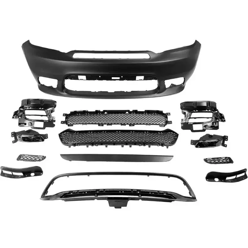 

Front Bumper Cover SRT Style with LED Fog Lights Bolt-on for 2014-2020 Dodge Durango SRT Style*7