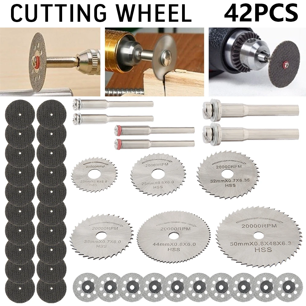 

Cutting Wheel Set Wear Resistant Cutting Disc Kit Sharp Circular Saw Blade Set Professional Rotary Tool Accessorie Cutting Wood