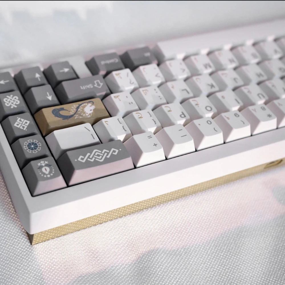 Gmk Alhambra Tema Keycap Grupo Pbt Custom Retro Keyboard Cap Perfil Cereja Acessórios de Teclado Mecânico - Imagem 2