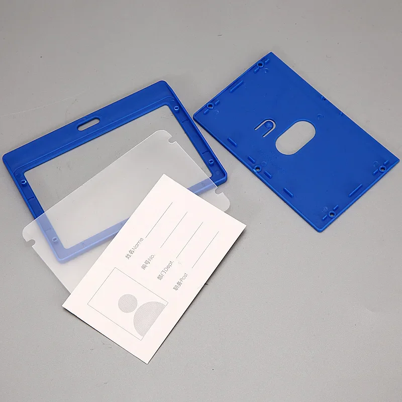 

Horizontal ID Tag Case Working Permit Cover Sleeve ID Name Badge Holder Employee's Pass Work Card Cover Protective Case