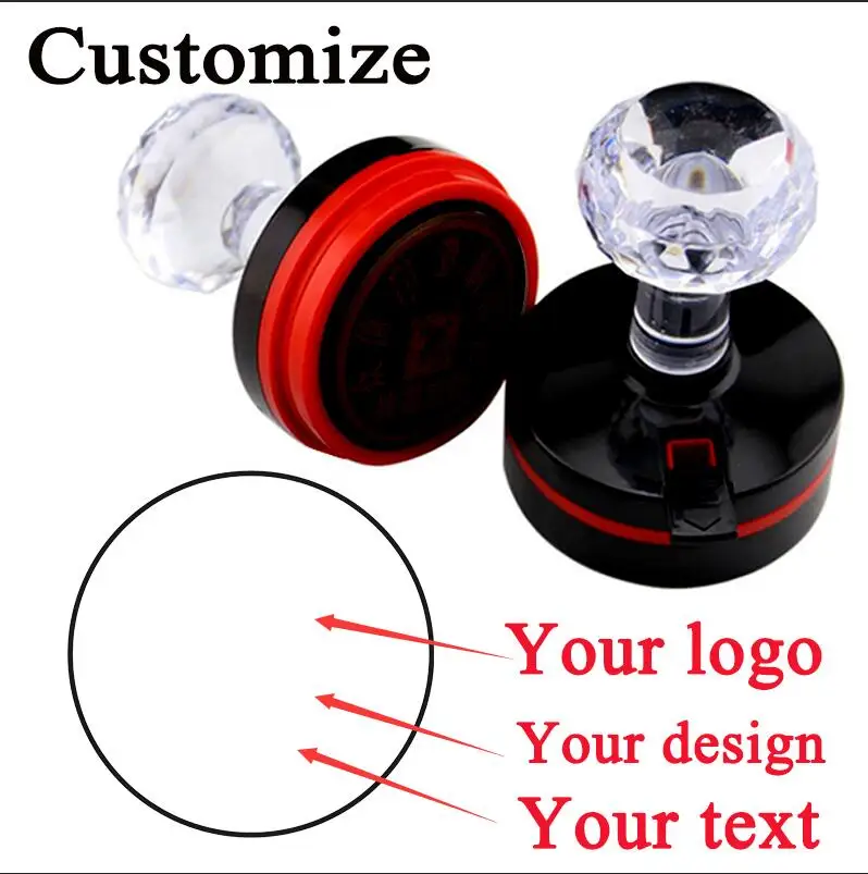 Round Self Inking Stamp Personalized  Custom Stamps Personalized Logo -  Round Stamp - Aliexpress