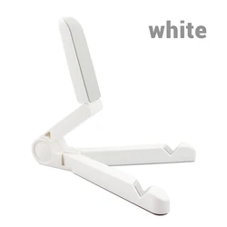 Universal Folding Tablet Holder Stand - Adjustable and Portable Tablet Accessories (White)