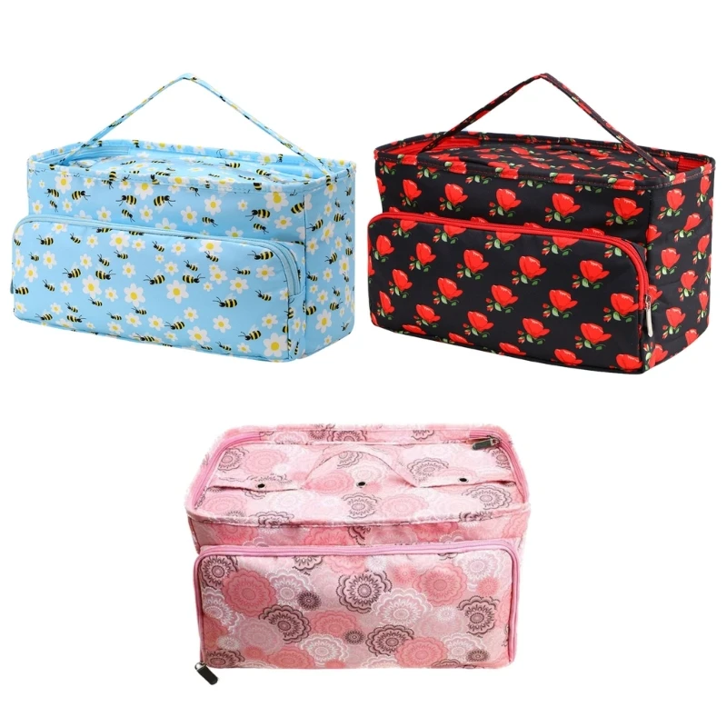 

Crochet Bag with 3 Eyelets Yarn Storage Organiser Knitting Bag Yarn Bag Yarn Holder Crochet Accessoriess for Crocheting