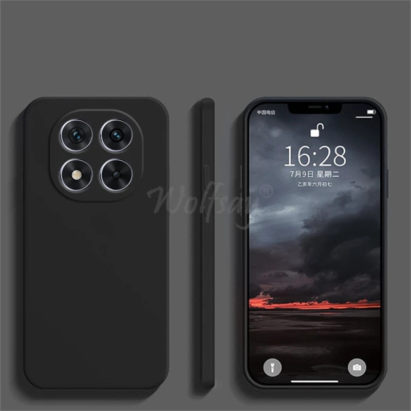 ل Xiaomi POCO X7 حافظة السائل سيليكون عادي المطاط...