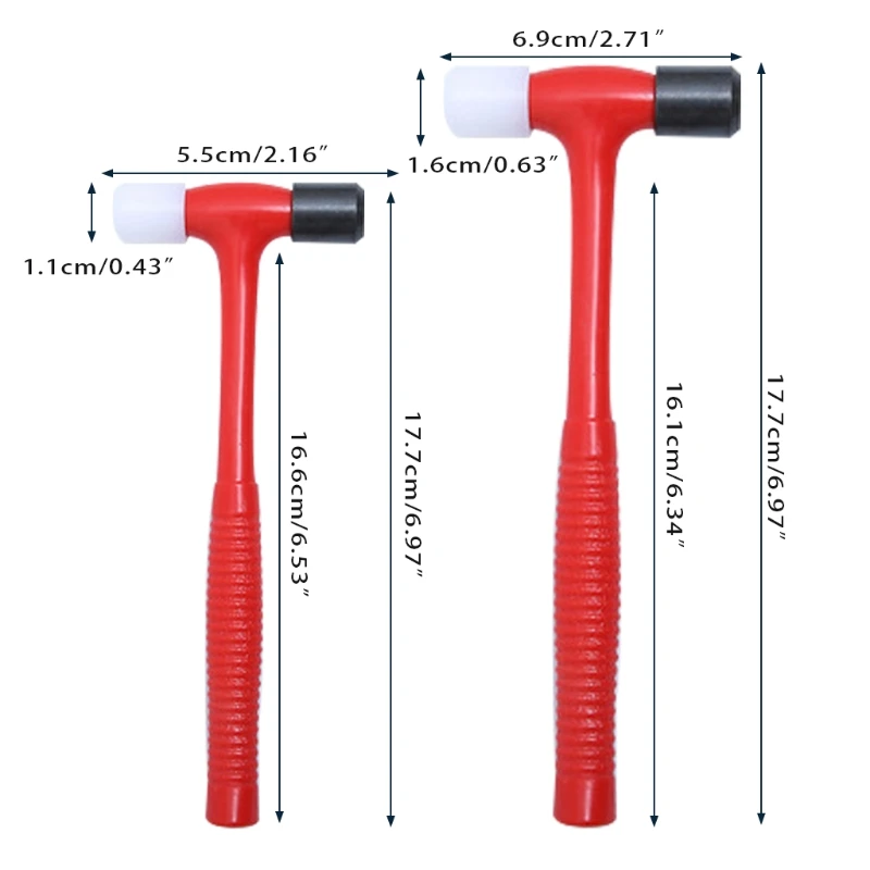 Multi-Functional Double-Ended Hammer for Jewelry Making Model Tools Clock Repair Hammer for Home Decoration Lightweight