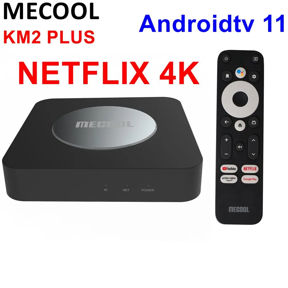 Tv Box KM2 Plus Mecool Certificado Google Netflix 4K Android 11