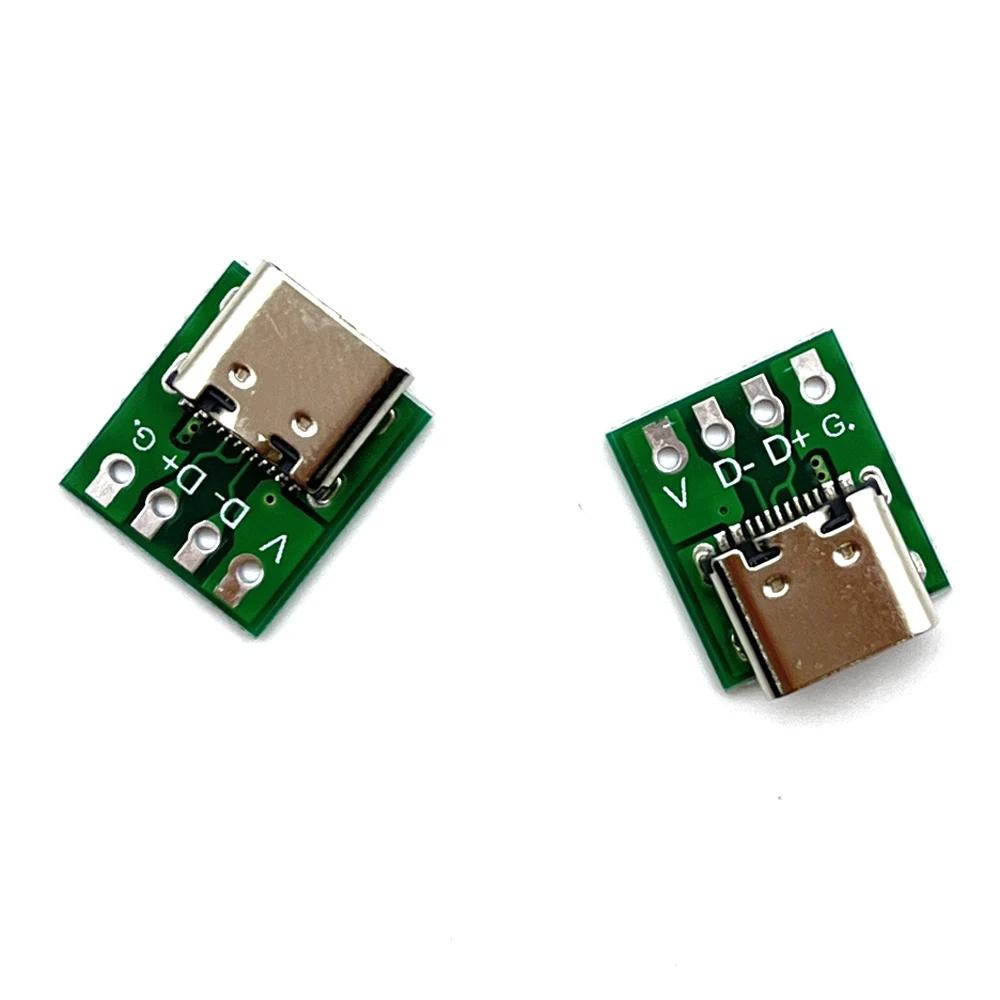 Connettore USB 3.1 Type-C Femmina 16 Pin – Saldabile Su PCB, Orizzontale, Argento
