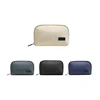 PU Leather Digital Storage Bag Cosmetic Case Large Capacity Waterproof Storage Bag For Mobile Phone Data Cable Solid Color 3