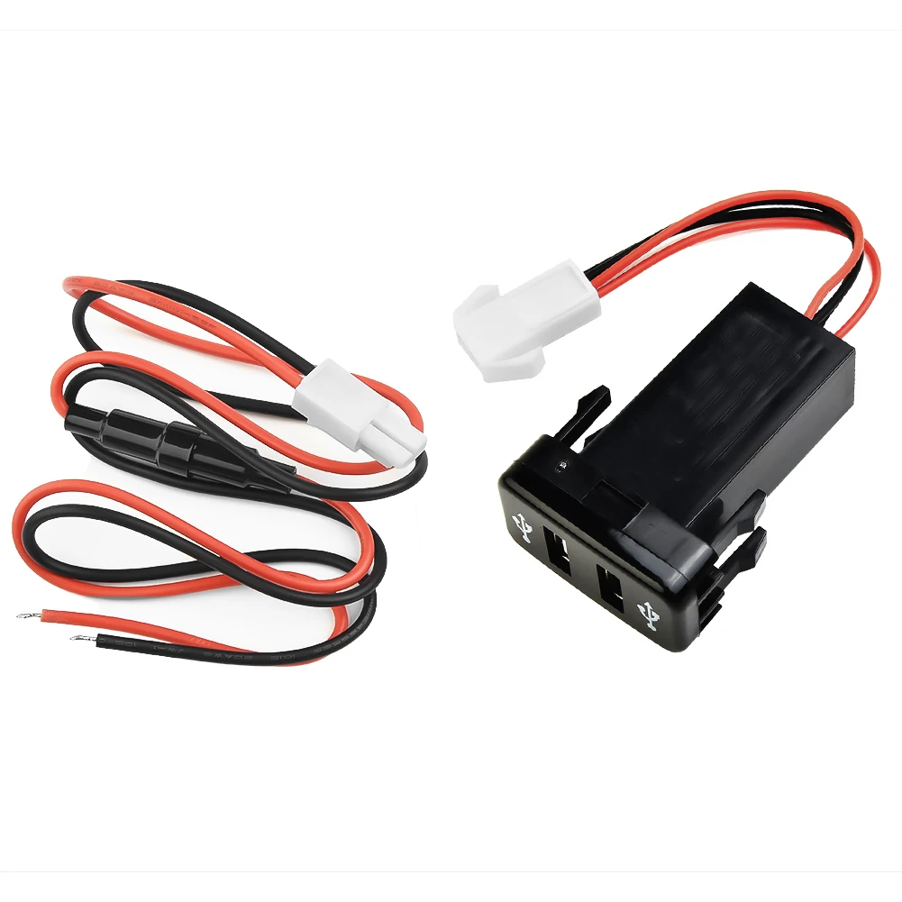 

Car Dual USB 2-Port Phone Chargers For Toyota For 4Runner For Prado 120Series 2003-09 For Land Cruiser High Speed USB Charging