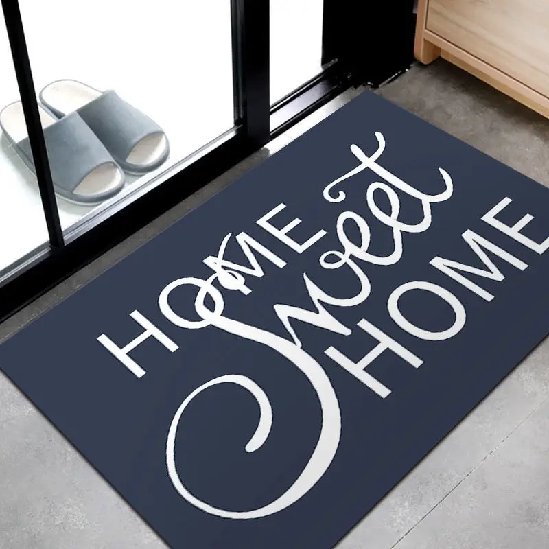 

Indoor Bathroom Non-slip Door Mat Entry Door Mat Home Bedroom Floor Mat Simple Porch Carpet Rubbing Soil Foot Mat Rectangle