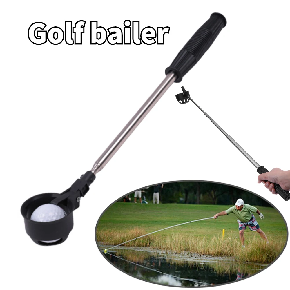 

Golf Ball Retriever 79 inch 8 Sections Stainless Steel Telescopic Ball Picker Pick Up Grabber Golf Training Aids Accessories