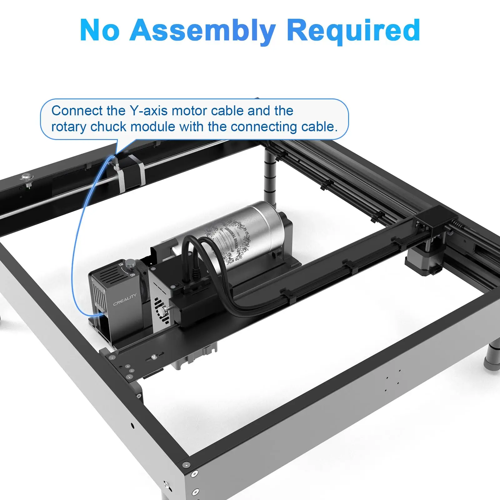 CREALITY レーザー彫刻用ロータリー Rotary Kit Pro for Curved Surface Engraving