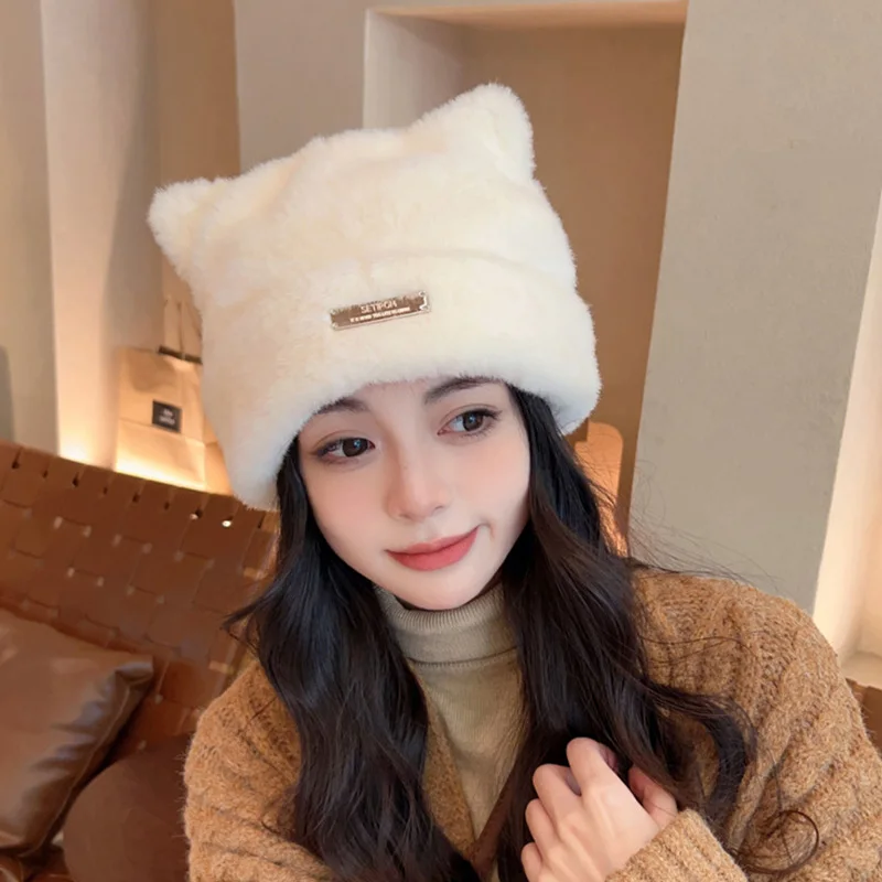Cat Toque Wnter Cute Cat Ear Warm Hat For Women Wnter Hat Wth Earflap ...