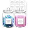 Laundry Pods Glass Jars - Half Gallon Airtight Containers for Organization and Storage Laundry Room Detergents Powder 1