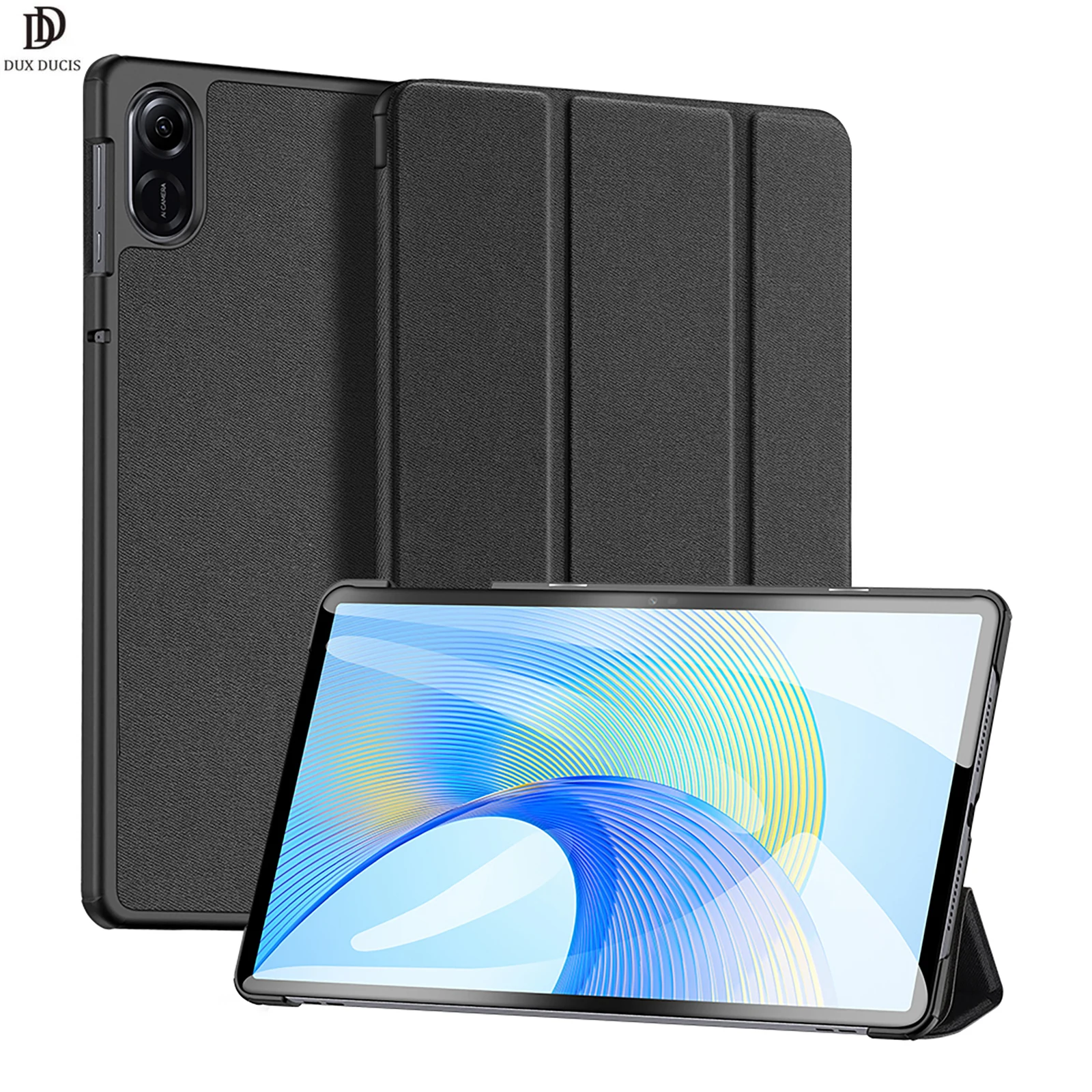 

Роскошный кожаный чехол DUXDUCIS для планшета Honor Pad X9, полностью защищающий чехол с магнитной застежкой, тройная подставка (без держателя для карандаша)