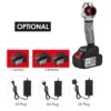 NANWEI 21V Hot Melt Machine Cordless 340℃ PPR PE PVC Water Pipe Melter Plastic Welding Machine with Replacement Heads 2