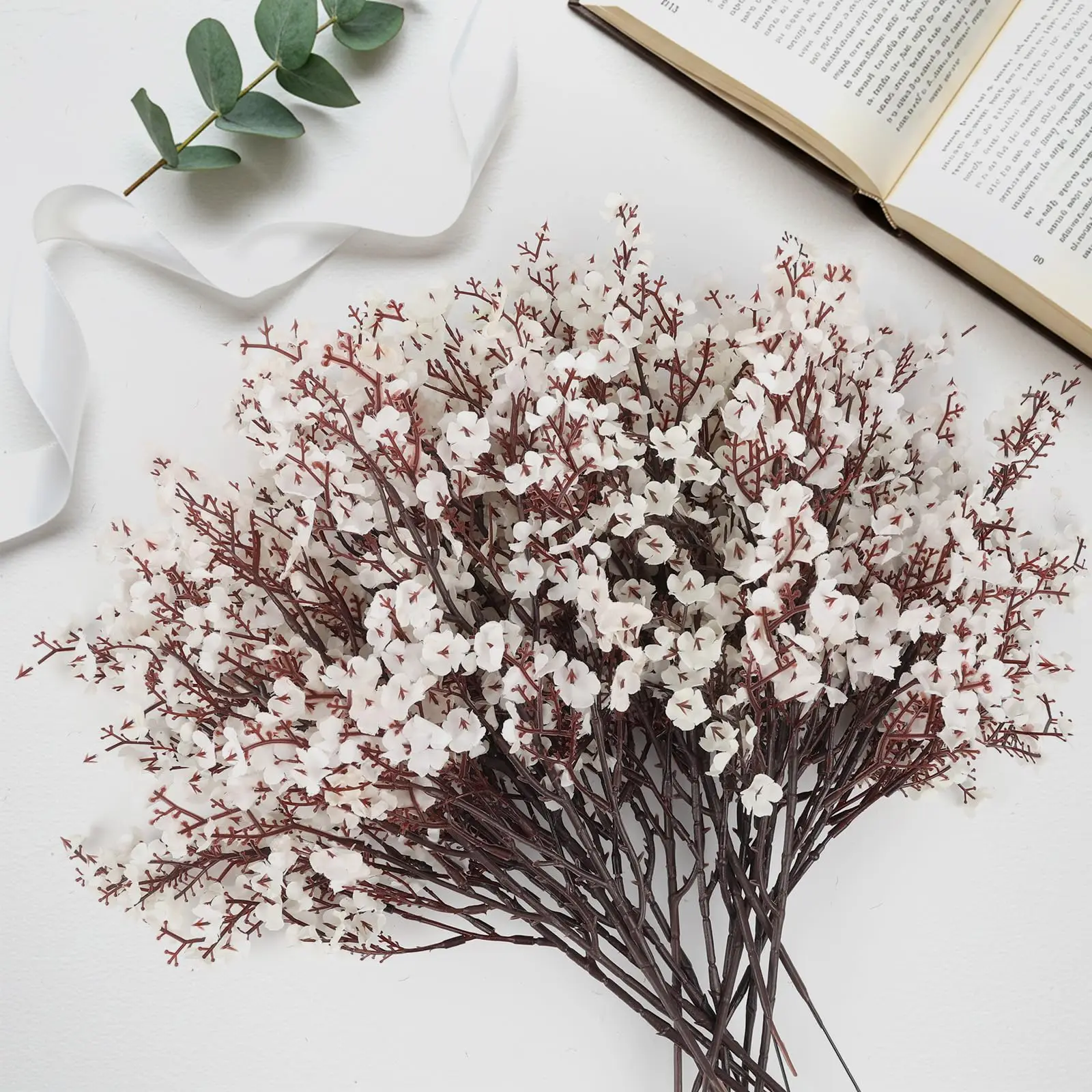 3/5 шт. Штучне дихання дитини. Підроблені квіти для дому. Весілля. Настільні композиції. Прикраса фермерського будинку. Штучна гіпсофіла.