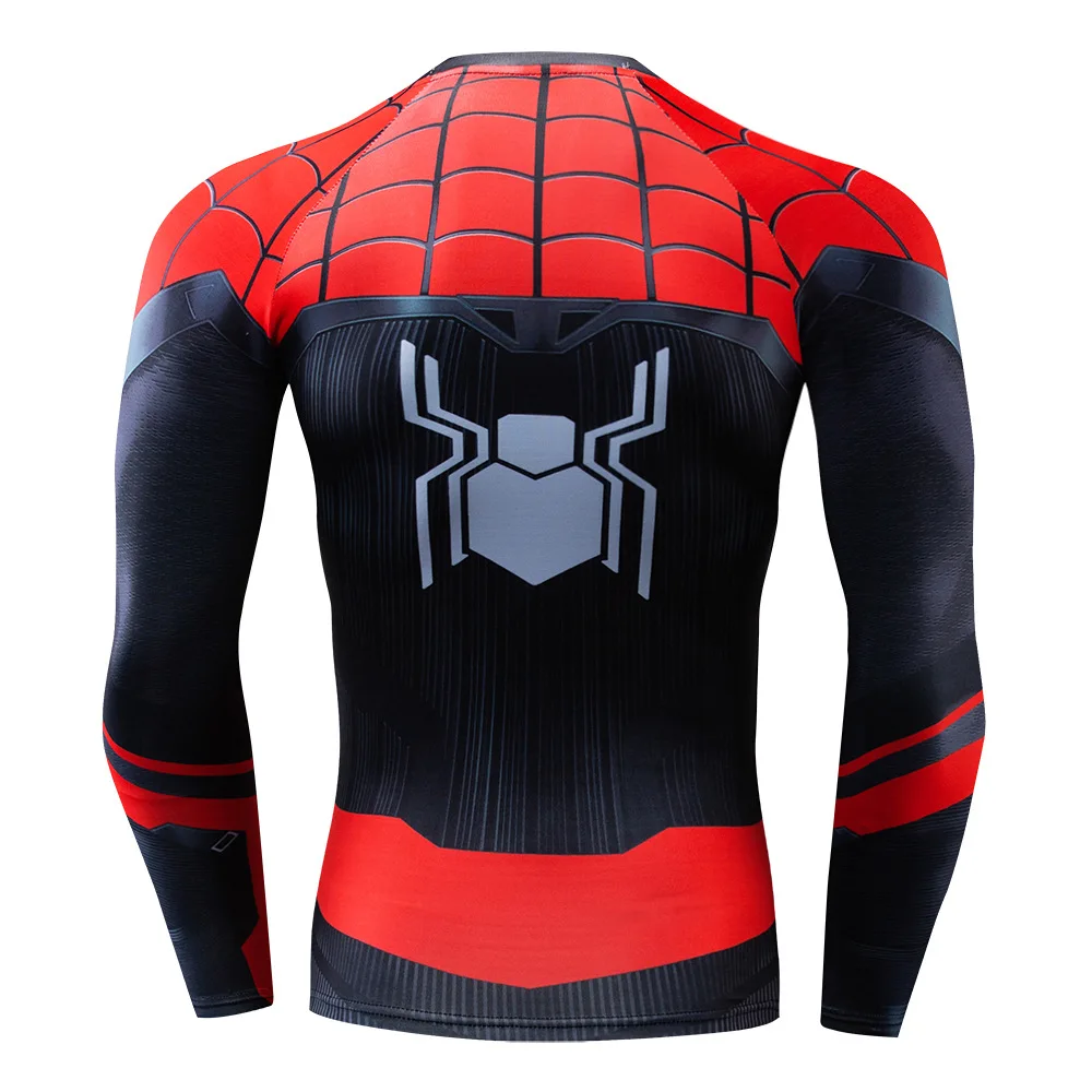 Miniso Spider-man Tights Hero's Quest Cosplay Costume Hollandadie Same Long Sleeve Children SpiderMan Boys T-shirt 3