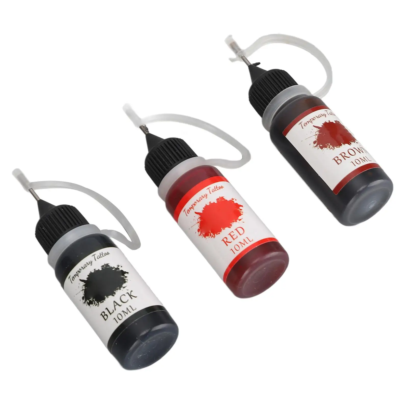 3pcs Tattoo Ink Stencil Kit-3 Colors, Waterproof & Long Lasting DIY Tattoo Set
