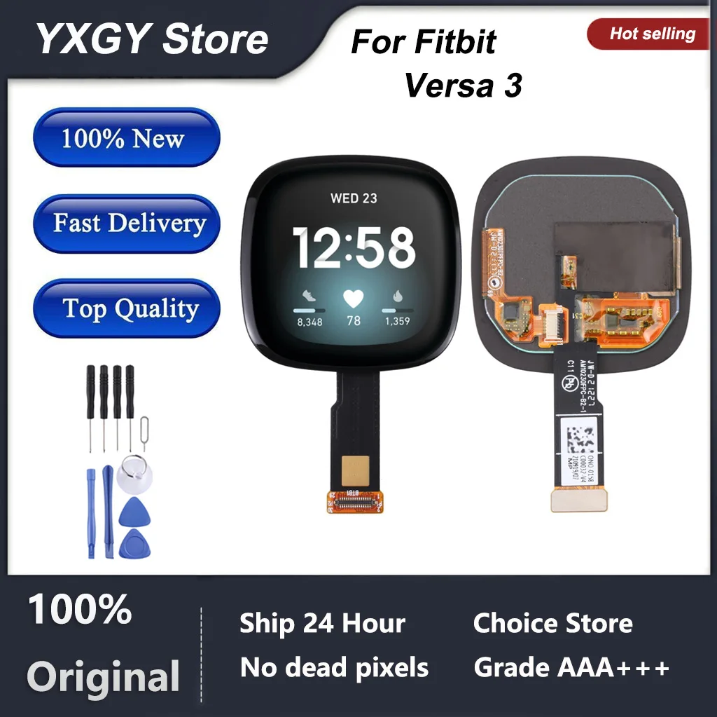 OriginalSuperAMOLEDForFitbitVersa3LCDDisplayTouchScreen