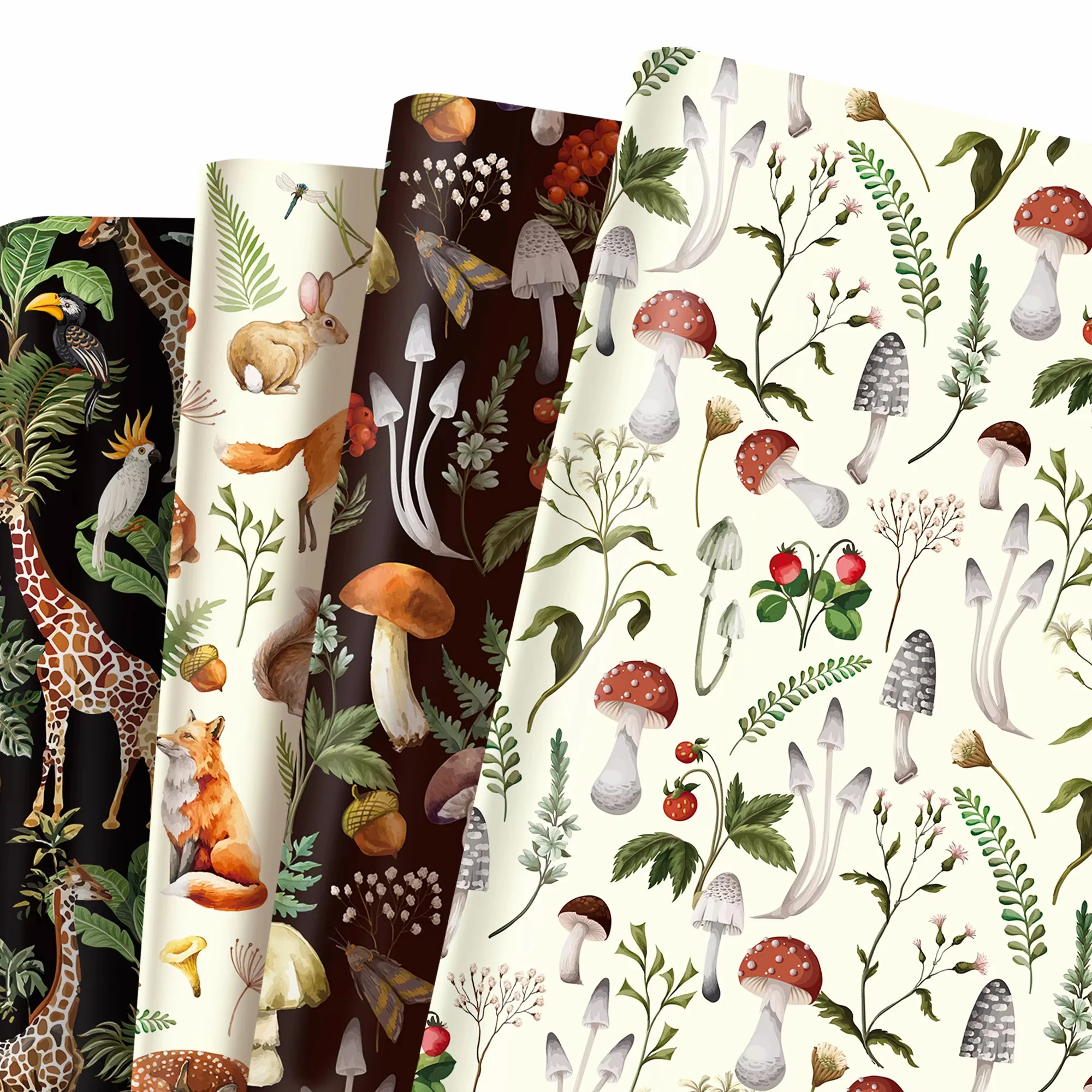 12 Stück Pilz-Geschenkmaterial, Papier, Weihnachtsfeier, Geschenke, dekorative Verpackung, Bastelpapiere – Detail 1