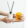 Nordic Acrylic Round Tray Living Room Pantry Organizer Coffee Table Water Cup Trays Dessert Storage Tray Storage Home Decor 5