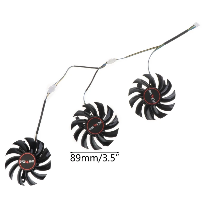 

89mm 4Pin/3Pin Graphics Card Cooling Fan For Sapphire Radeon RX 5600 XT Pulse Pro 6G D6 VGA Cooler
