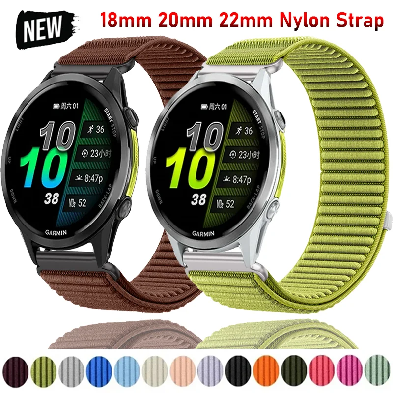 Durable Nylon Loop Strap, 18mm/20mm/22mm, Versatile Wristband