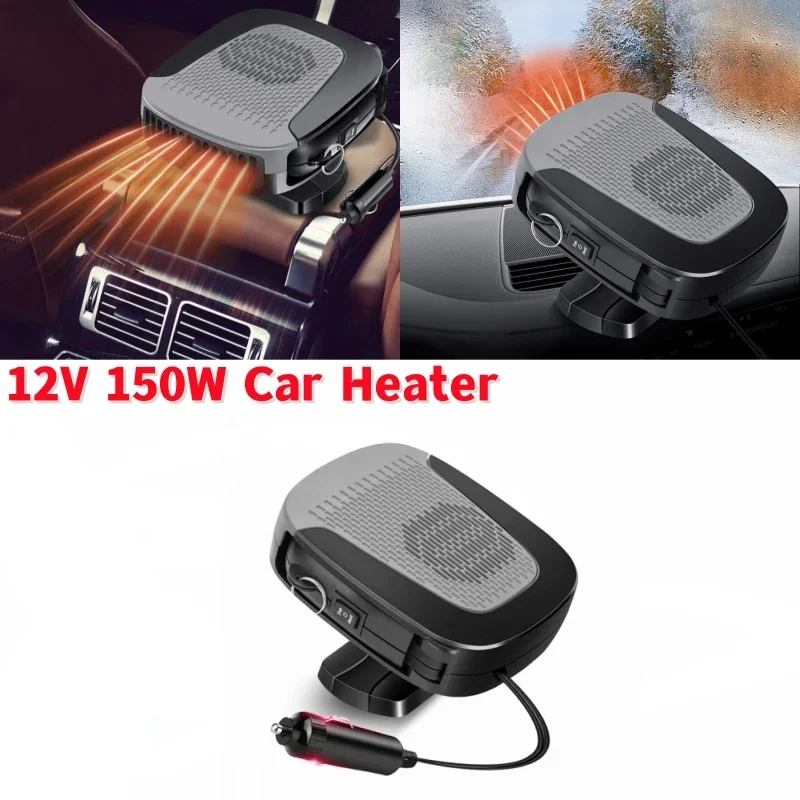 

12V 150W Portable Car Heater 2 in 1 Heating & Cooling Fan Windshield Defogger