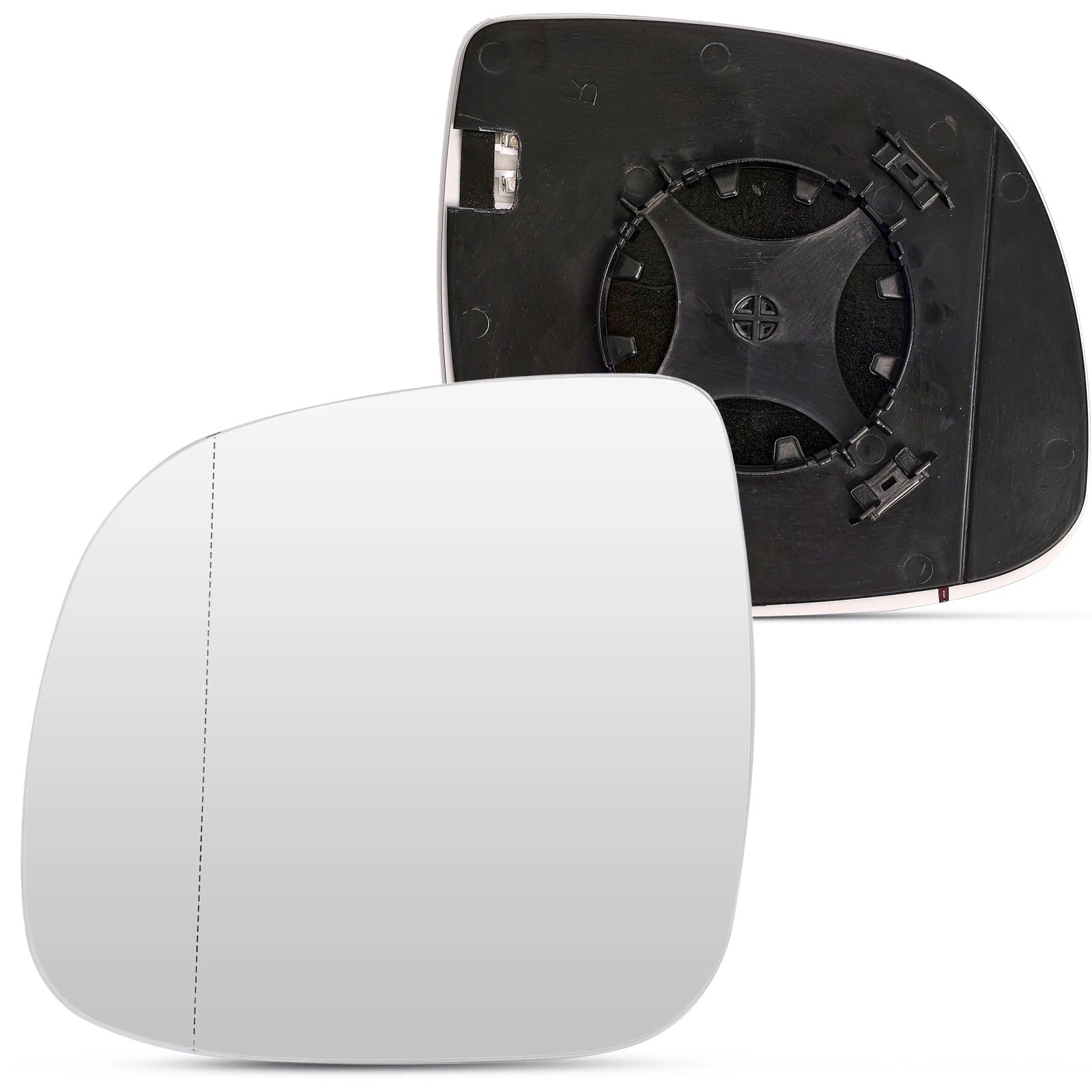 VW 트랜스포터 T5 T6 2010-2016 용 백미러 유리, 좌측 우측, 가열 백 플레이트, 볼록 광각 교체