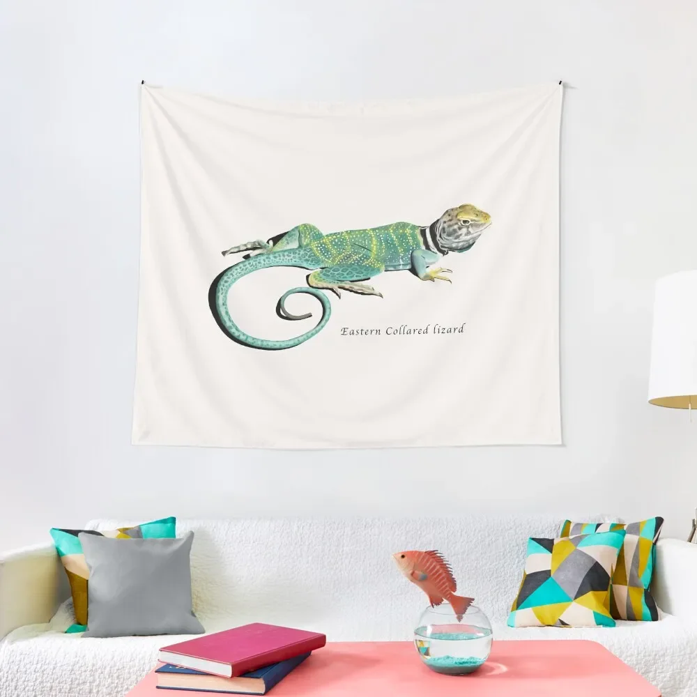 

EASTERN COLLARED LIZARD Tapestry Art Mural Carpet On The Wall Bedroom Decorations Decorations For Room Tapestry